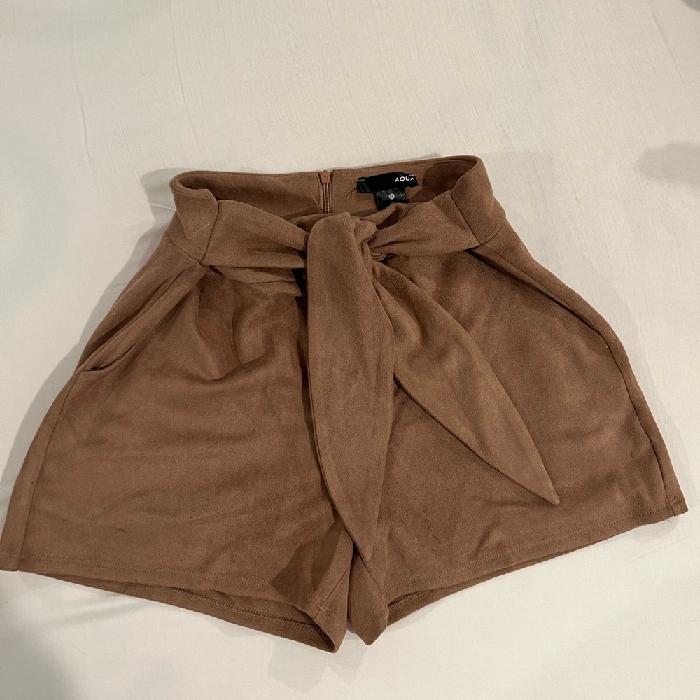 Bloomingdales Aqua Suede-like Shorts (super soft & comfy)
